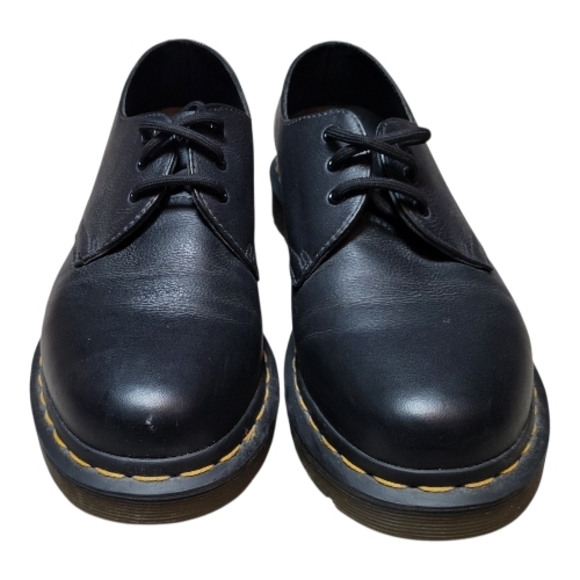 Dr. Martens Women's Black Leather 1461 Virginia Oxford Shoes - Size 8 - Picture 4 of 9